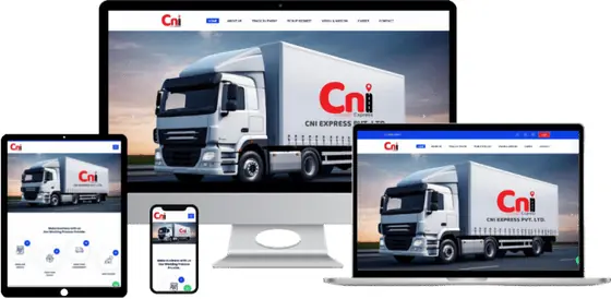CNI Express website on laptop, tablet and phone