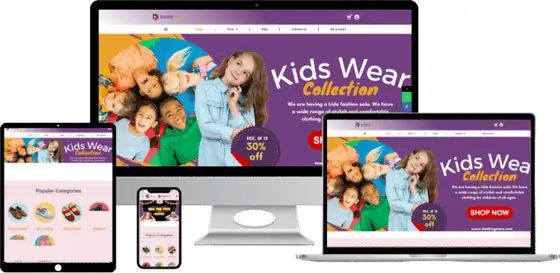 Dashing Stars website on laptop, tablet and phone