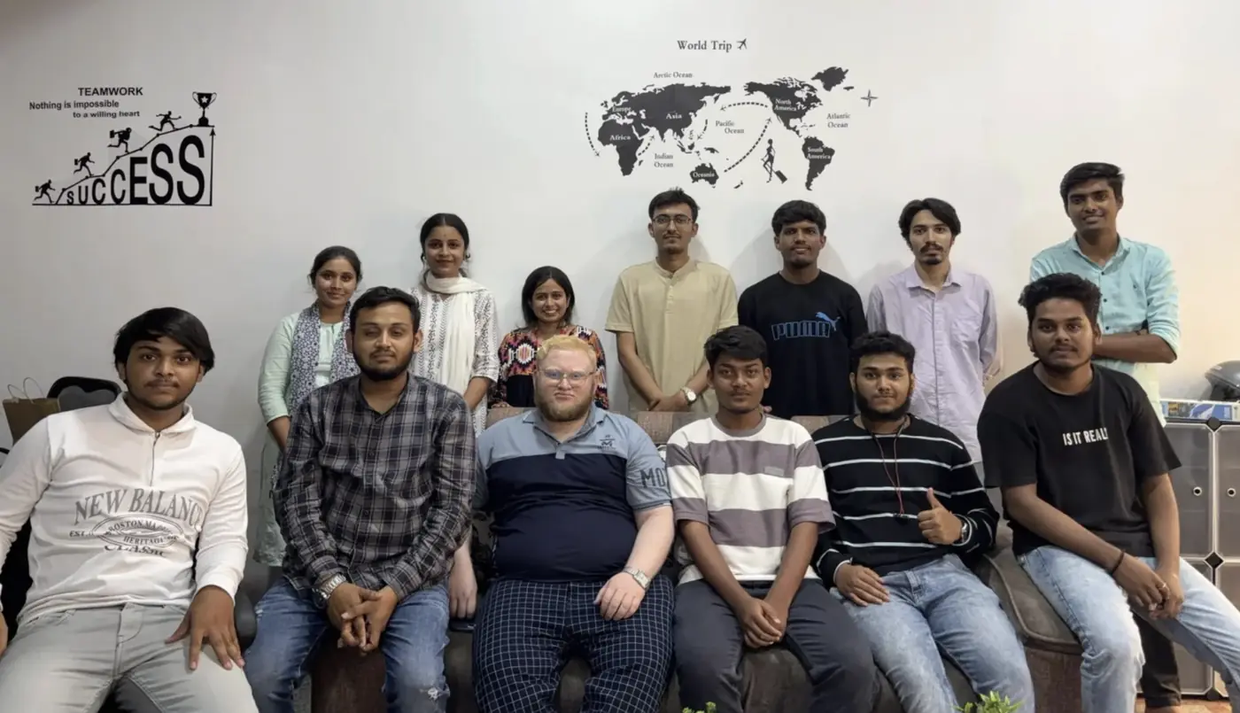 The Crawlers Technologies team in the office